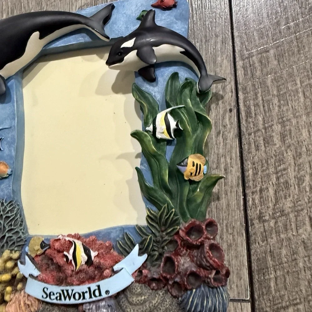 Sea World Adventure Parks 3D Killer Whale Orca Picture Frame 3 1/2